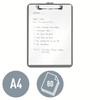 Leitz WOW A4 Clipboard, Premium Hard Plastic Clipboard, 80 Sheet