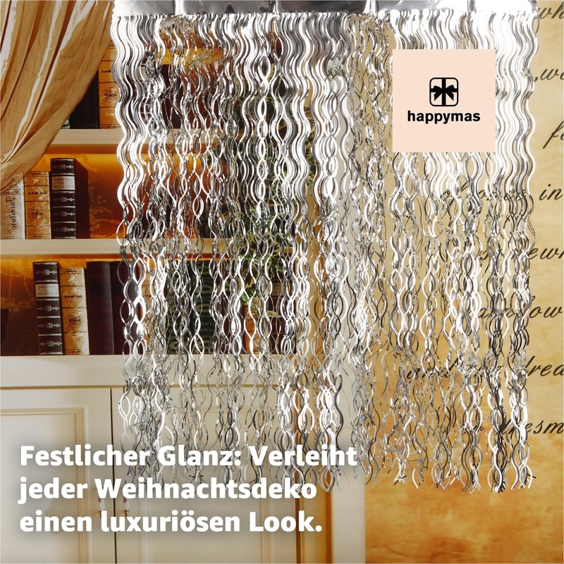 happymas Tinsel Christmas as Decoration & Decoration for Advent at