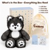 Cudhug Husky Stuffed Animal, Cute Huggable Plush Toy Gift for