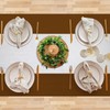 LLCUTESHOP Table Runner European White 32x275cm,Thickened Handmade Embroidery Double Layer