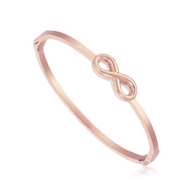 JJDreams Infinity Ladies Bracelet Boho Infinity Love Bracelet Elegant Bangle,Rose Gold