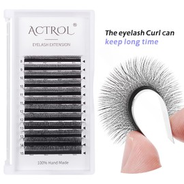 W Eyelash Extensions 4D Volume 0.07C Curl 8-15mm Easy Fan W-shaped Lash Premades Cluster Black W Lash