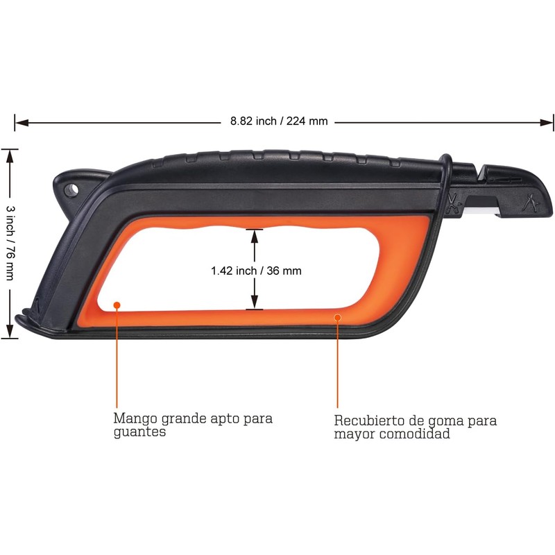 SHARPAL 103N Afilador de cuchillos- Herramienta de jardín todo en
