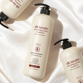 Abka [1+1] Silk Keratin Protein Large Volume Treatment 1,000ml / 아브카 [1+ 1]실크케라틴 단백질 대용량 트리트먼트 1,000ml