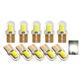 10 Pz Led T10 2 Smd Led Cob Automotriz Tipo Pellizco                                                                                                  