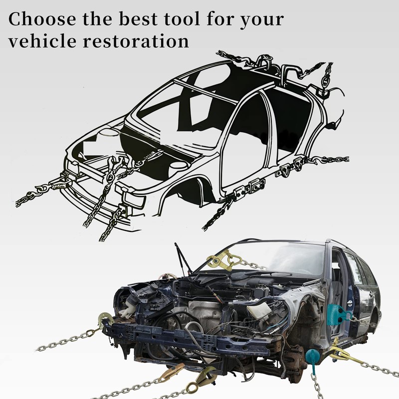 Suprwin Self Tightening Clamp Puller, 5 Ton Right-Angle Two-Way Auto