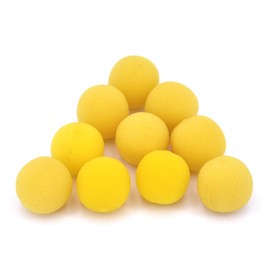 Magic Magic Sponge Ball Sea Ball Magic Magic Tool for Close Scene Stage (Yellow, 1.4 inches (3.5 cm), Pack of 10