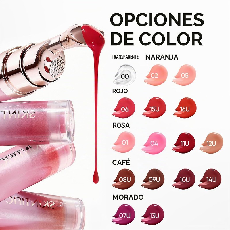 Skintific Lip Color Transparente 6.5ml Serum Labial Polipptidos