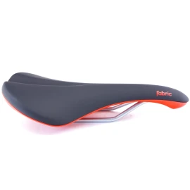 Fabric Scoop Bicycle Saddle Nylon Radius MTB Road for Cannondale Black/Red