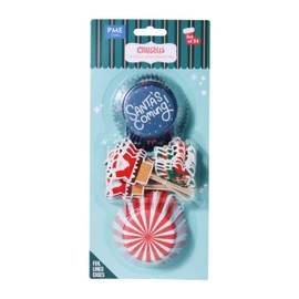 PME Christmas Bak Cases & Cupcake Decoration Set - Santa Coming to Town (Set of 24)
