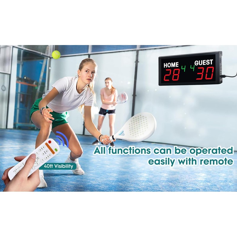 GAN XIN Electronic Digital Scoreboard 6 Digit LED Scoreboard with
