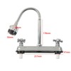 LOVIVER RV Kitchen Faucet Two Handle RV Bathroom Sink Faucet
