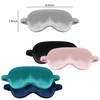 1 Pack Sleep Mask, Silk Eye Mask with Elastic Strap,