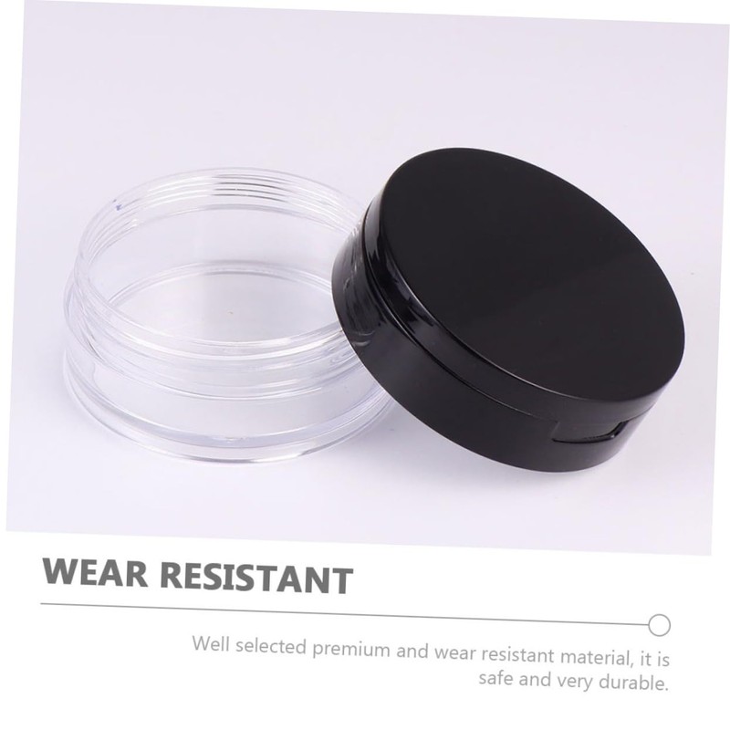 Outanaya 2sets Portable Loose Powder Boxes Elastic Mesh Sub Boxes