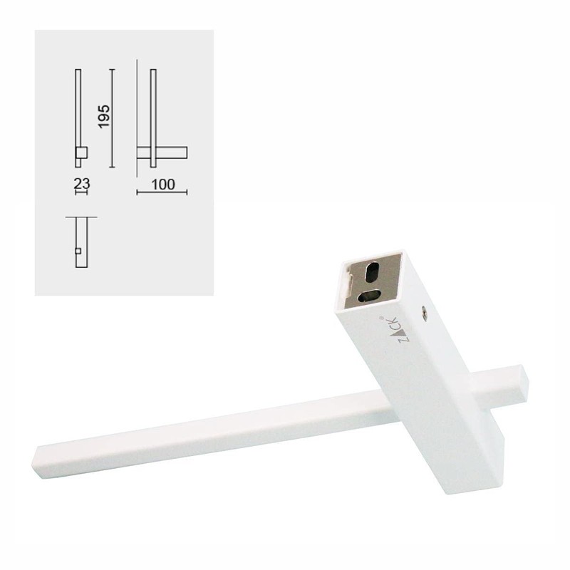 440s Zack Replacement Toilet Roll Holder CARVO Stainless Steel White