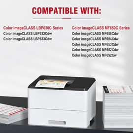 067H High Yield Toner Cartridge Compatible Replacement for Canon 067H 067 High Capacity Works for Canon Color imageCLASS MF650C LBP630C Series MF656Cdw MF653Cdw MF654Cdw LBP632Cdw Printer 4-Pack