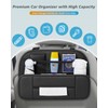 FLORICH 5-in-1 Car Backseat Organizer, Premium Leather Headrest Seat Back