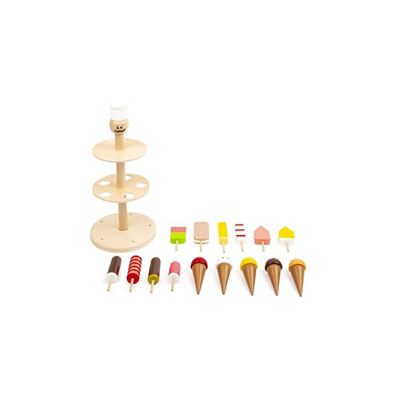 Small Foot 11488 Stand Gelati Gelato Luigi in Legno, Accessori