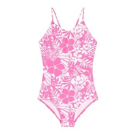 Kanu Surf Girls' Hurricane Beach Sport UPF 50+ 1-Piece Swimsuit, Fiona Neon Pink
