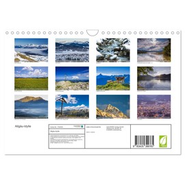 Allgäu-Idylle (Wandkalender 2025 DIN A4 quer), CALVENDO Monatskalender [Calendar] Walter G. Allgöwer