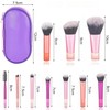 10-Piece Travel Makeup Brush Set: Mini Brushes with Portable Case,