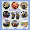 BBQ Gloves, Oven Gloves 1472℉ Heat Resistant Gloves for Grilling,