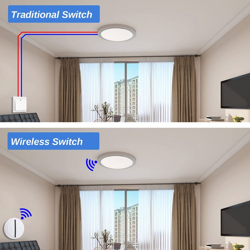 Mengshen Remote Switch and Receiver Kit, Mini Portable Relay Wireless