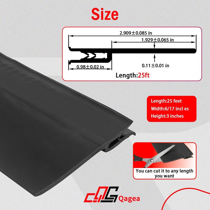 Qagea 018-546 RV Slide Out Clip Rubber Seal Weather Stripping