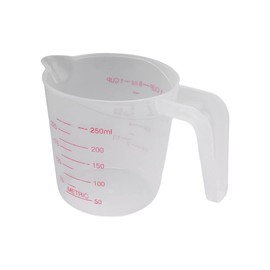 Aleissi | Jarra Medidora para Repostería y Cocina, Mide en Onzas, Mililitros y Tazas hasta 250ml, Boquilla Antiderrames, Mango de Fácil Agarre