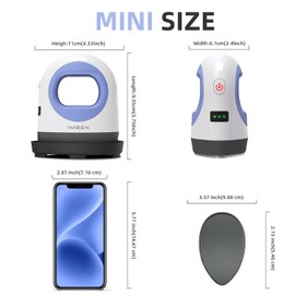 IMREN Mini Heat Press, Small Heat Press with 4.33'' *2.67'' Ceramic-Coated Heat Plate for Small Objects Like Shoes, Stuffed Animals, Hat & T-Shirt,3 Heating Levels Mini Heat Press Machine, Purple