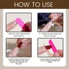 TESGADGETS 24 Pieces Artificial Nails with Leopard Pattern, Short, Square,