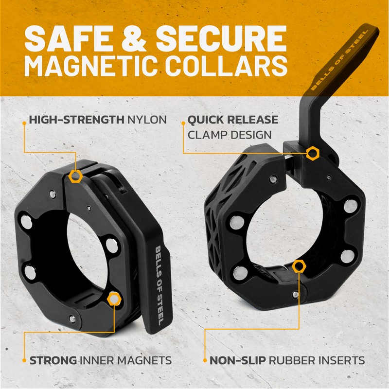 Magnetic Barbell Collars [Bells of Steel] Version 2.0 Premium Weight