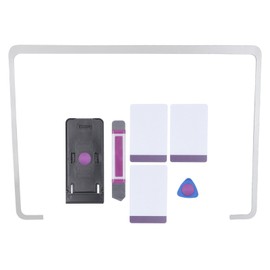 Laptop Back Cover Frame Sticker for Book Studio 14.4 Inch Laptop Rear Lid Bezel Frame Sticker Back Cover Screw Sticker Silver