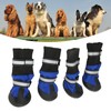 4Pcs Dog Boots Waterproof Pet Booties Reflective Breathable Wearproof High