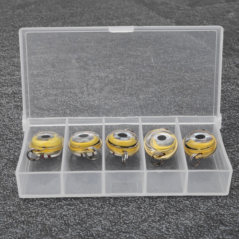 5 pcs LED Underwater Fishing Light Night Lamp Sequin Lure