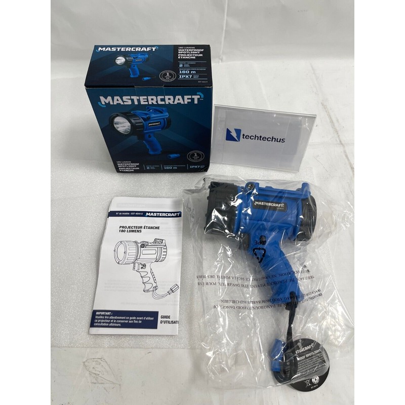 Mastercraft 180-Lumen Handheld Waterproof Spotlight