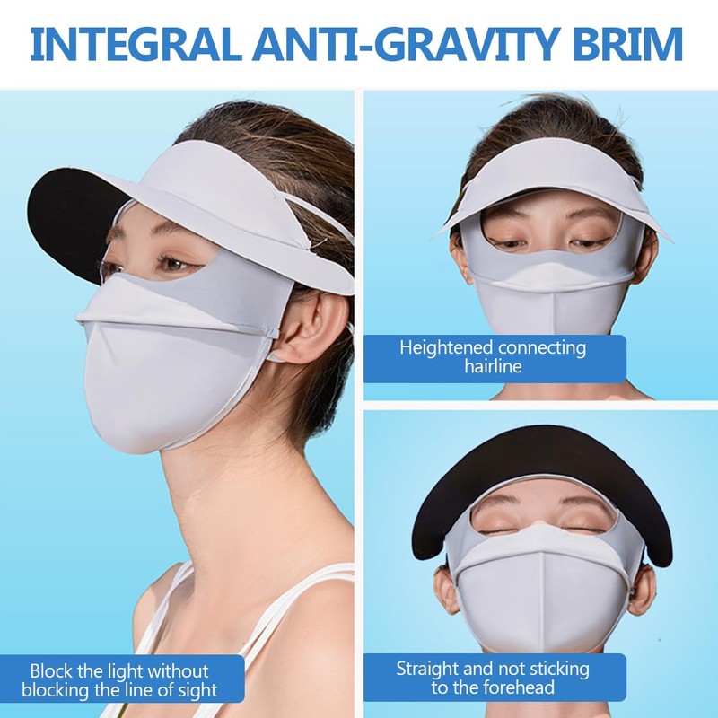 NHQZ Sun Protection Mask, Summer Mask, UV Mask, UPF 50+
