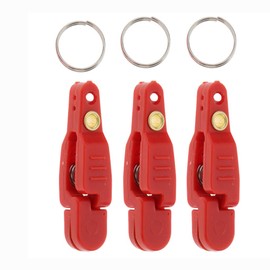 uncedaran Line Clip Snap Weight Release Clip for Offshore Fishing Planer Board Kite Heavy Tension Snap Release Clip Downriggers Outrigger Release Clips (3pcs Red)