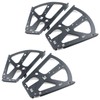 Coshar 4Pcs 2 Layers Shoes Drawer Cabinet Hinges Stainless Steel