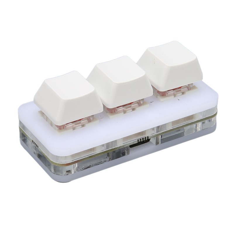 USB 3 Key Mini Keypad RGB LED Backlight Supports Hot