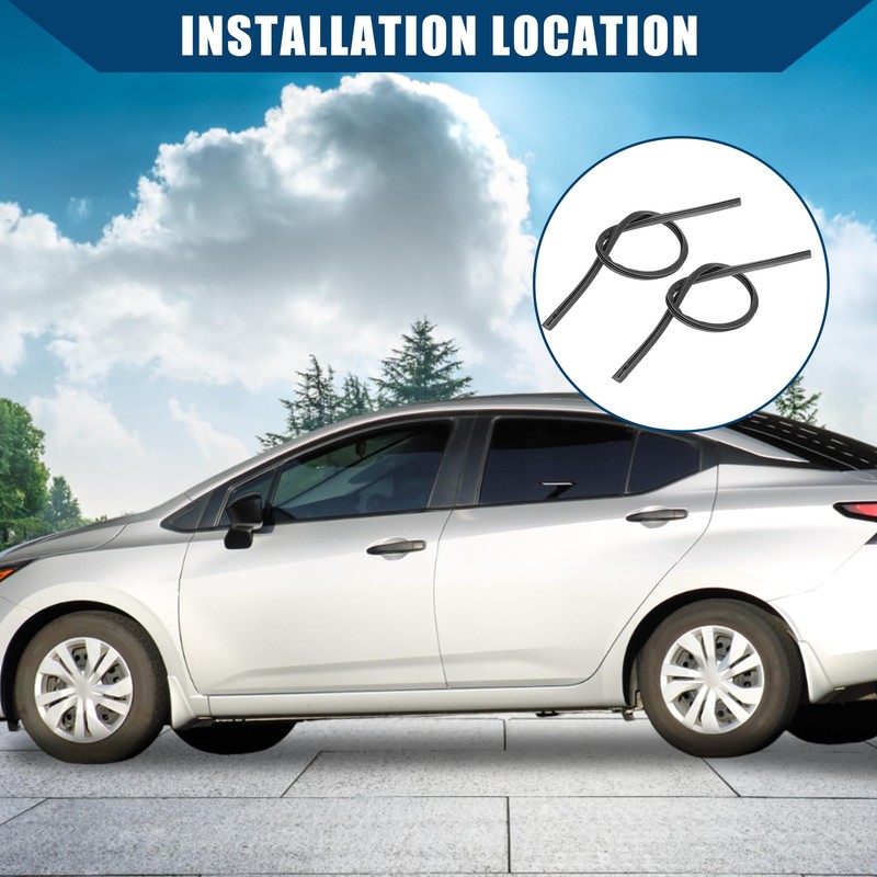 Hihaha 3 Section Rubber Windshield Wiper Blade Refills 650mm 26inch