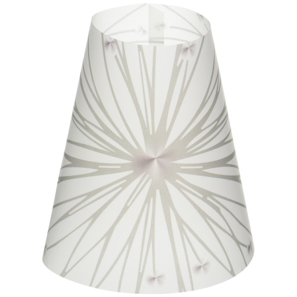 Royal Designs Vellum Tea Light Paper Wine Glass Lampshade, Gray Starburst, Set of 20,TLS-1014-20