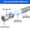 Dishwasher Installation Kit - 6 FT Stainless Steel Dishwasher Hose
