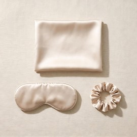 Vie Triomphe Mulberry Silk Sleep Set, Eye Mask and Pillowcase