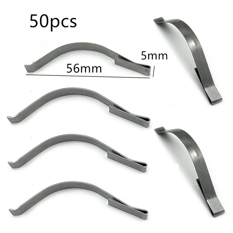 CAASFOOY Window Screen Clips, 50 Pcs Window Screen Tension Spring,