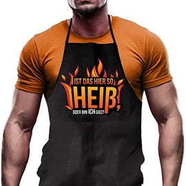 Shirtoo Cooking Apron as a Fun Gift for Men and Hobby Chefs for Birthday or Christmas (German Language Motif)