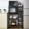 ILWorkTLs 4-Tier Free Standing Kitchen Bakers Rack,Kitchen Cart with 4