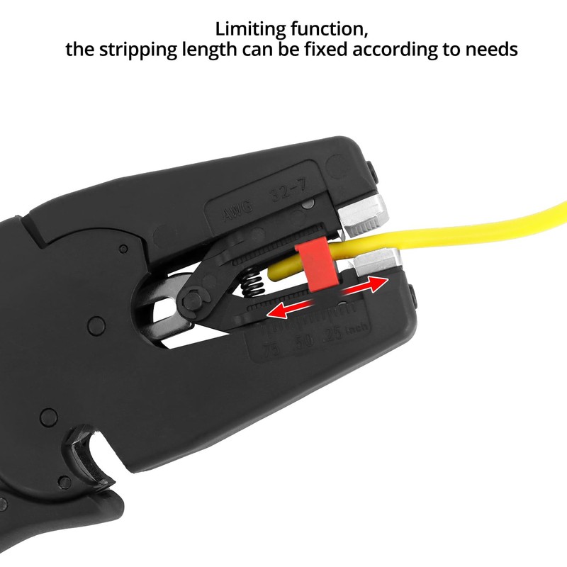 QWORK® Automatic Wire Stripper, Cable Stripper 0.03-10.0 mm², Electricians Tools