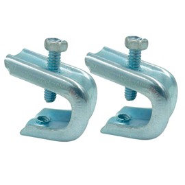 MENSI Stainless Steel Fireplace Parts Damper Stopper Fireplace Damper Clamp, Flue Stop Clamp for Gas Logs Pack of 2 Sets