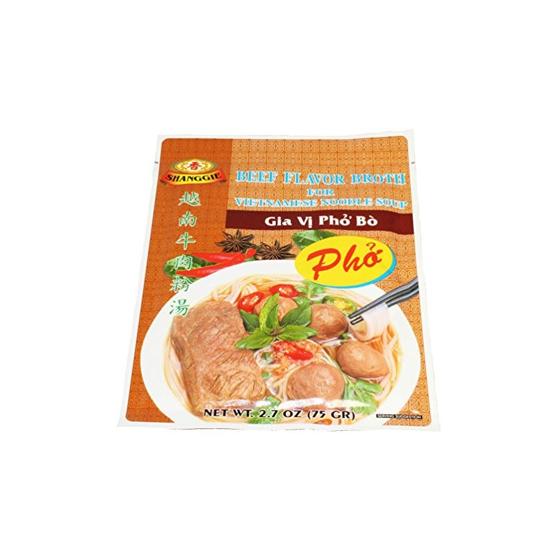 Shanggie Beef Flavor Broth for INSTANT Vietnamese Noodle Soup (3